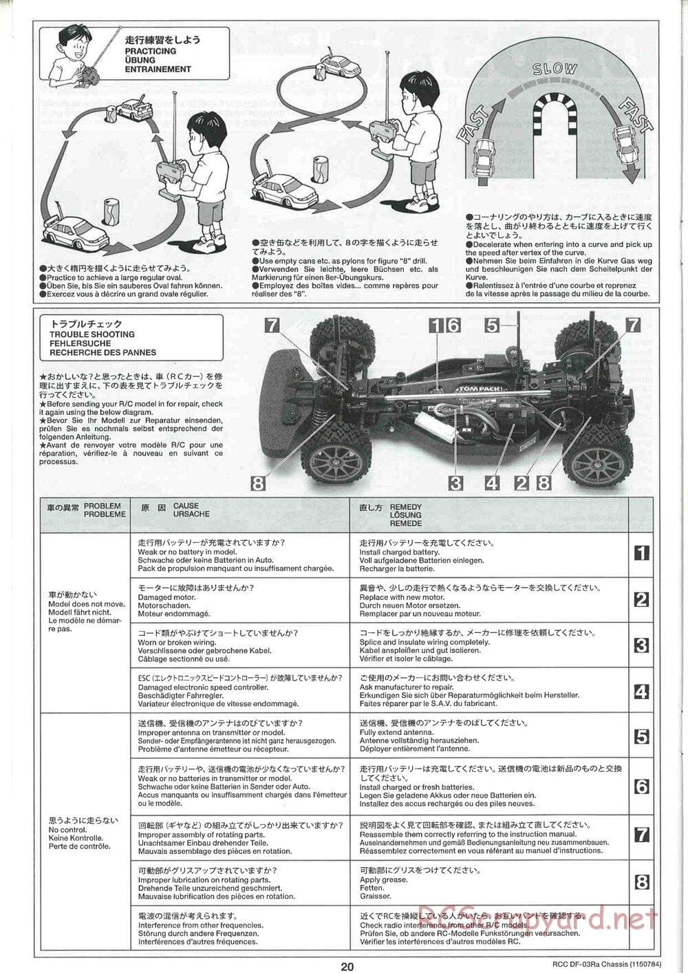 Tamiya - DF-03Ra Chassis - Manual - Page 20