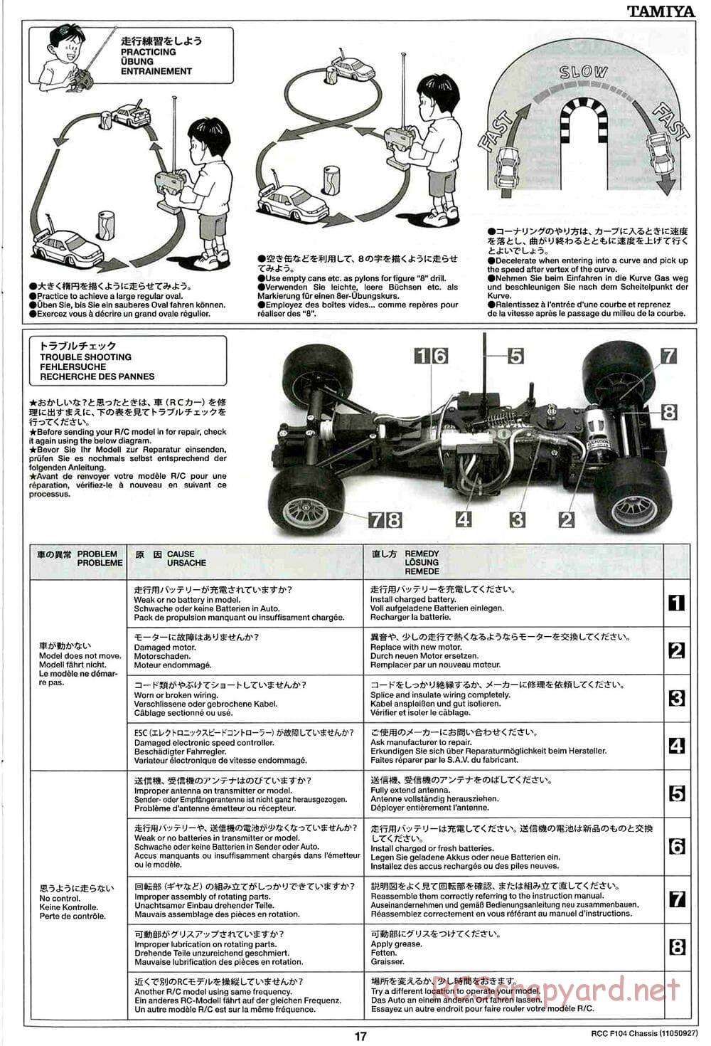 Tamiya - F104 Chassis - Manual - Page 17