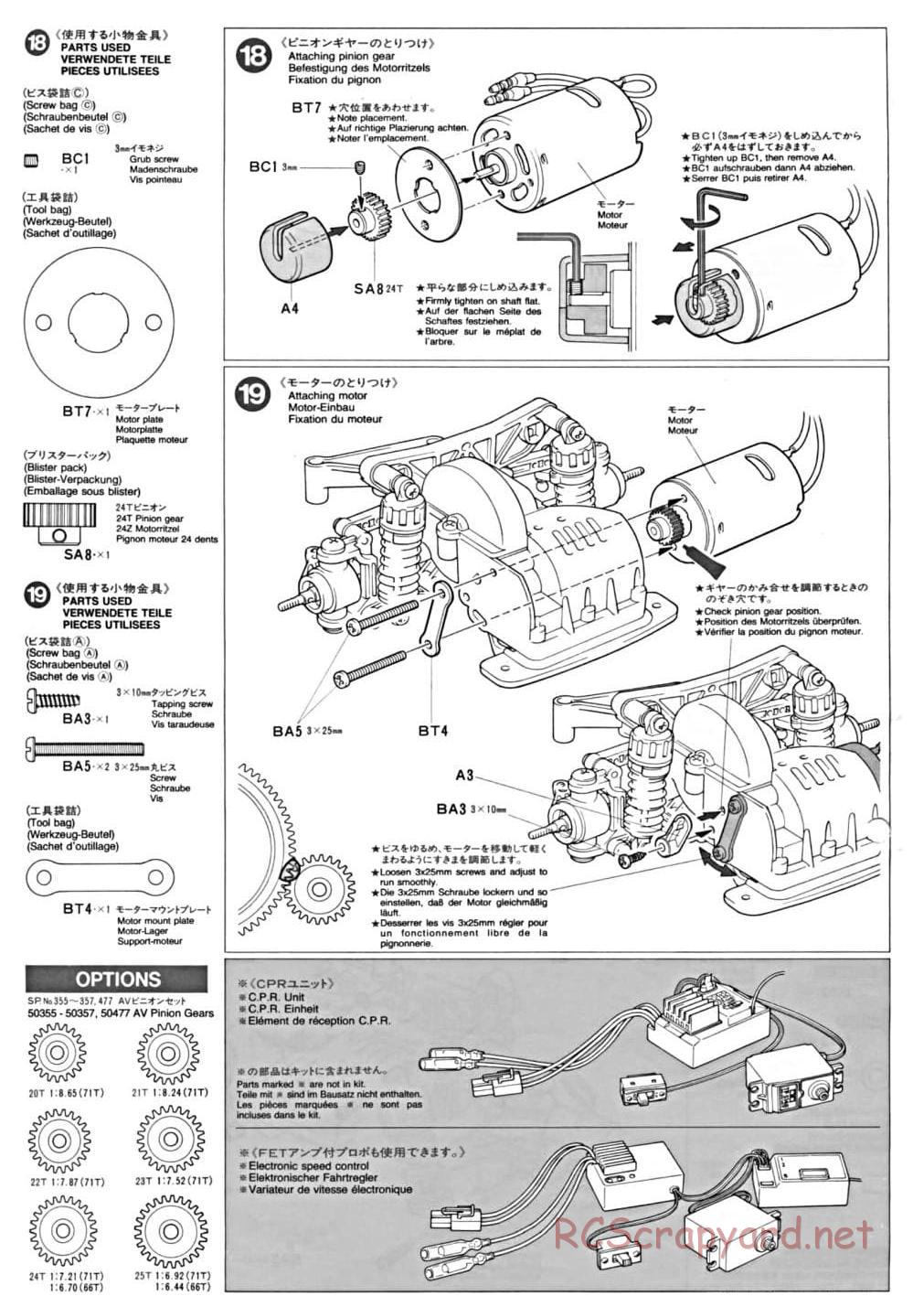 Tamiya - FF-01 Chassis - Manual - Page 10