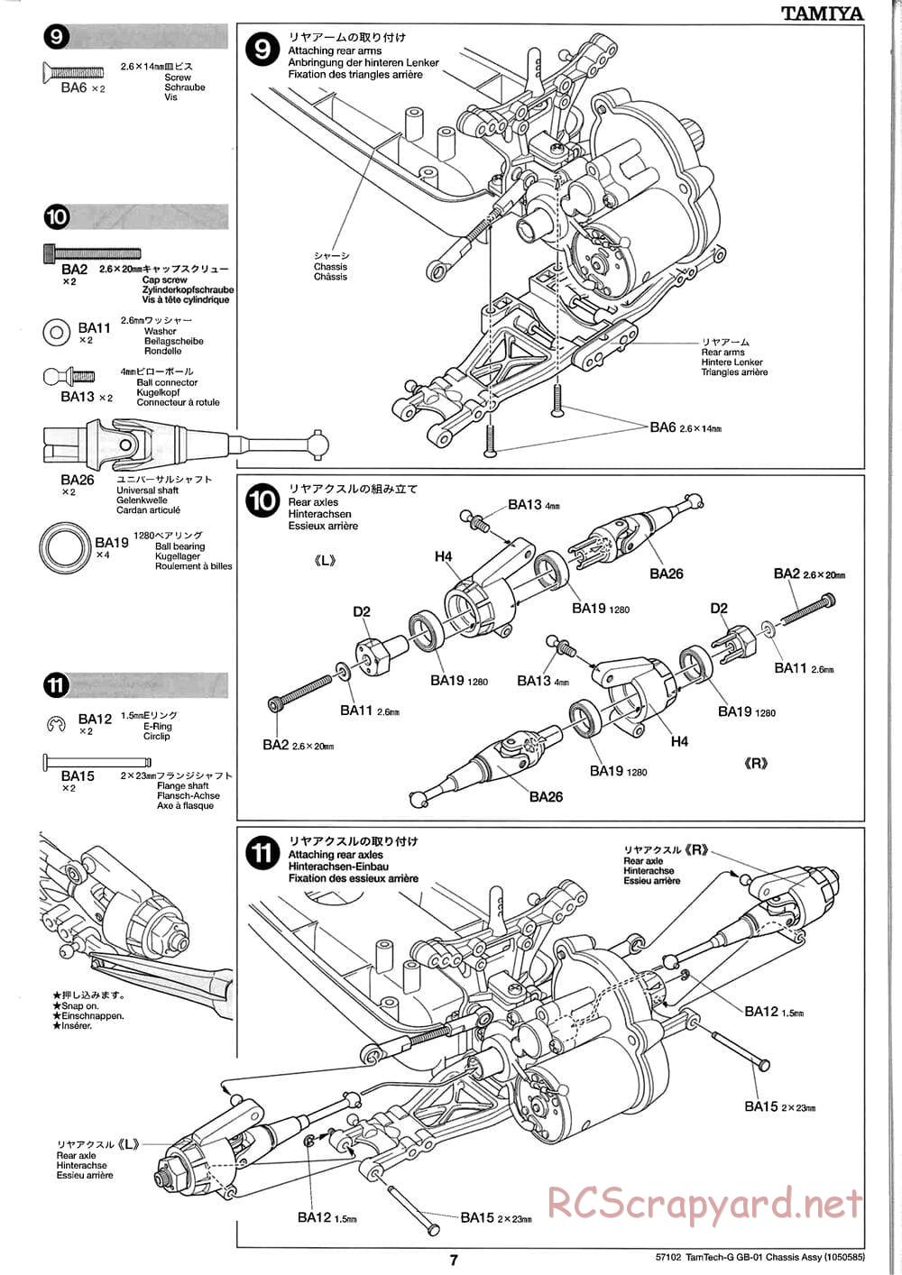 Tamiya - GB-01 Chassis - Manual - Page 7