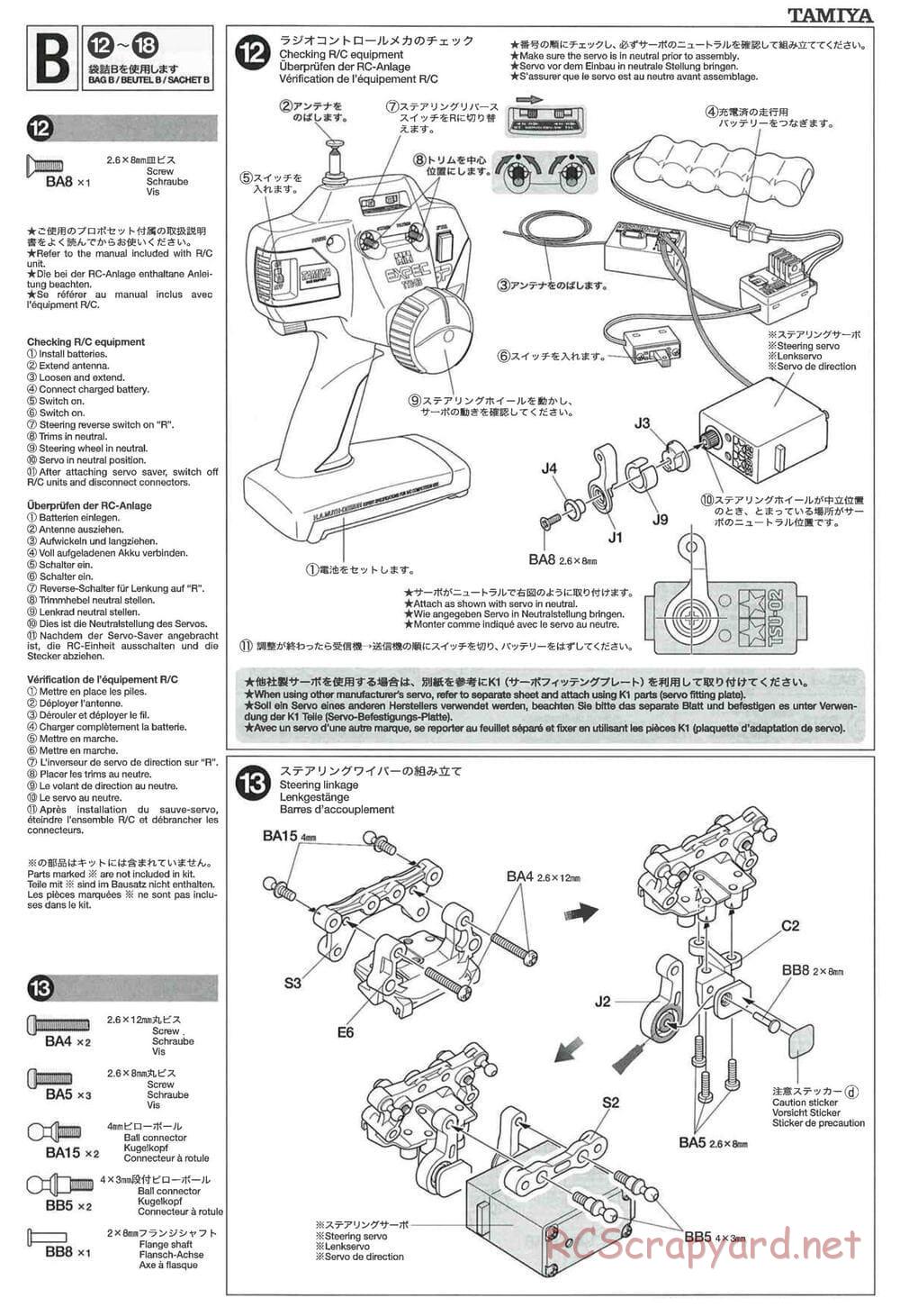 Tamiya - GT-01 Chassis - Manual - Page 9