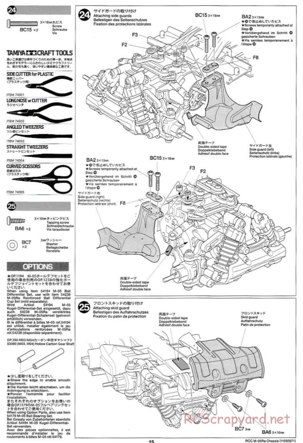 Tamiya - M-05Ra Chassis - Manual - Page 15