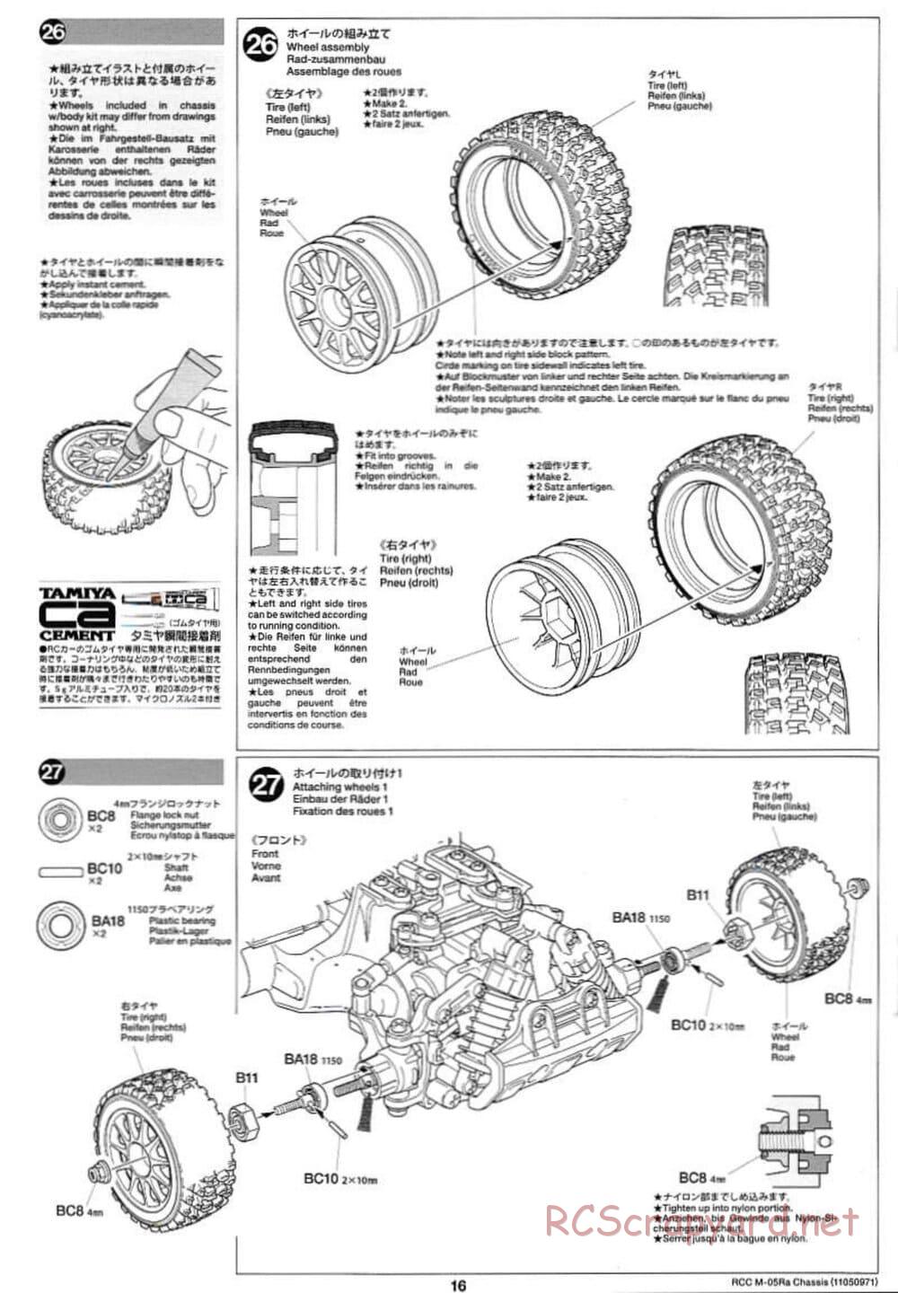 Tamiya - M-05Ra Chassis - Manual - Page 16
