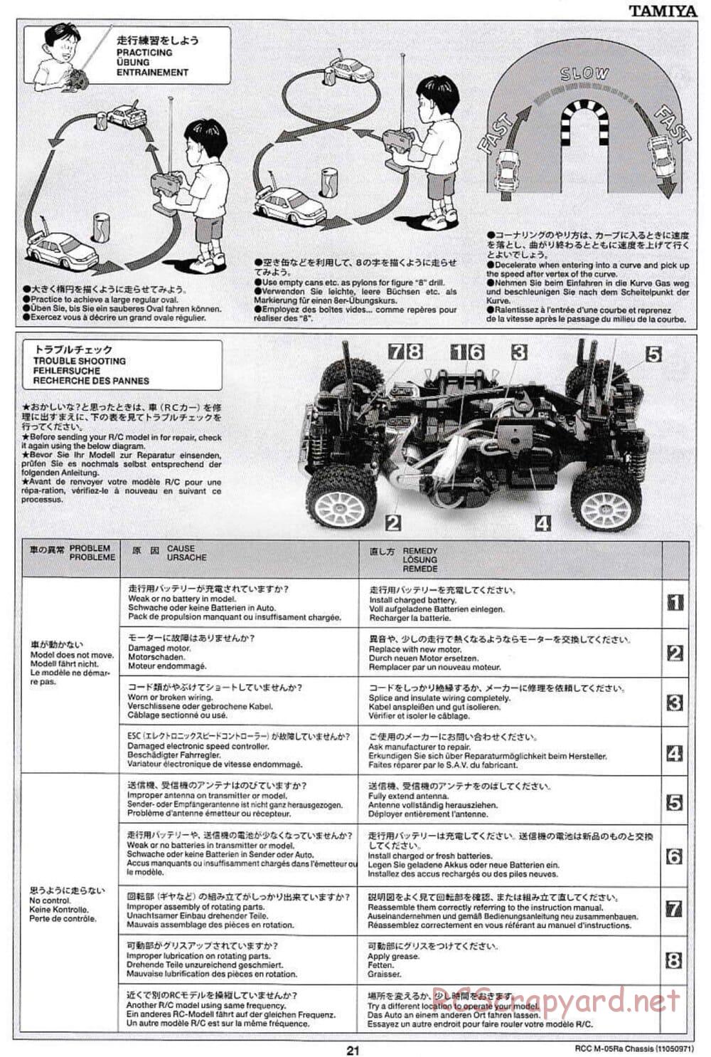 Tamiya - M-05Ra Chassis - Manual - Page 21