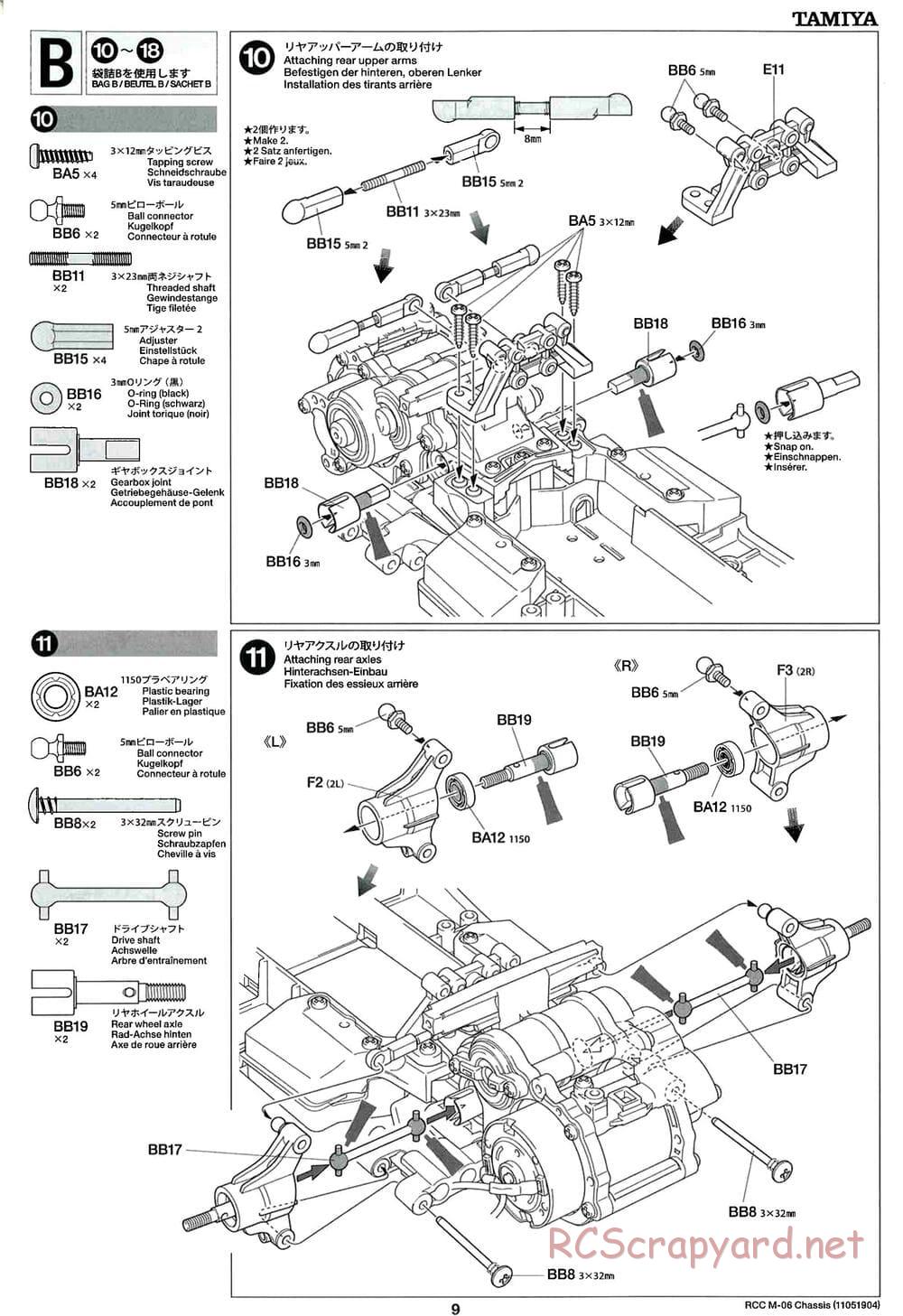 Tamiya - M-06 Chassis - Manual - Page 9