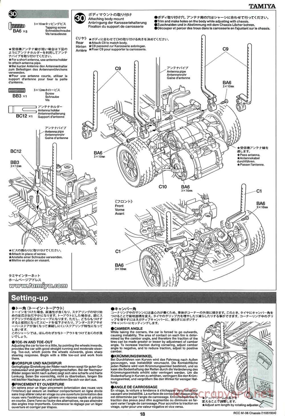 Tamiya - M-06 Chassis - Manual - Page 18