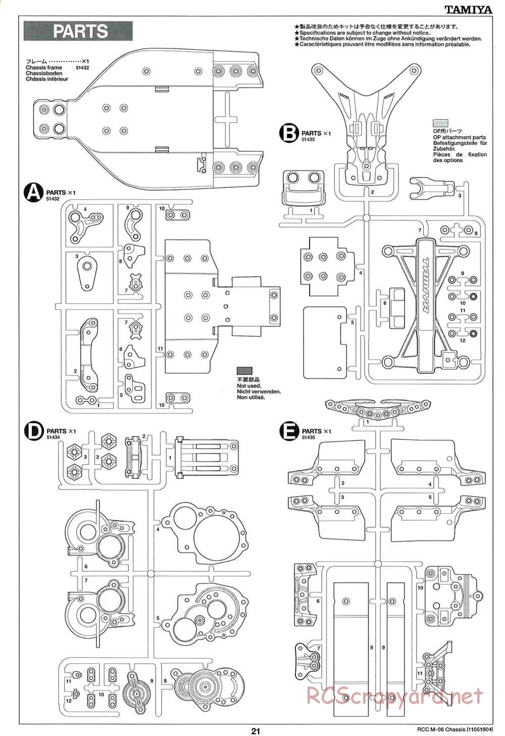Tamiya - M-06 Chassis - Manual - Page 21