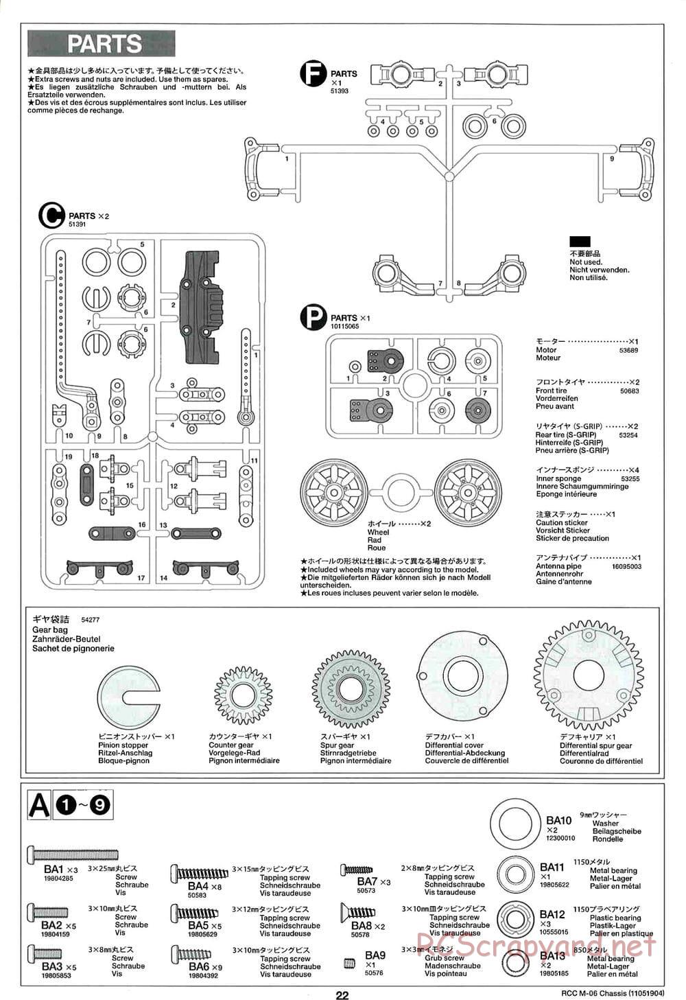 Tamiya - M-06 Chassis - Manual - Page 22