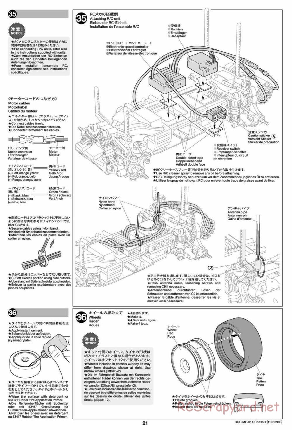 Tamiya - MF-01X Chassis - Manual - Page 21