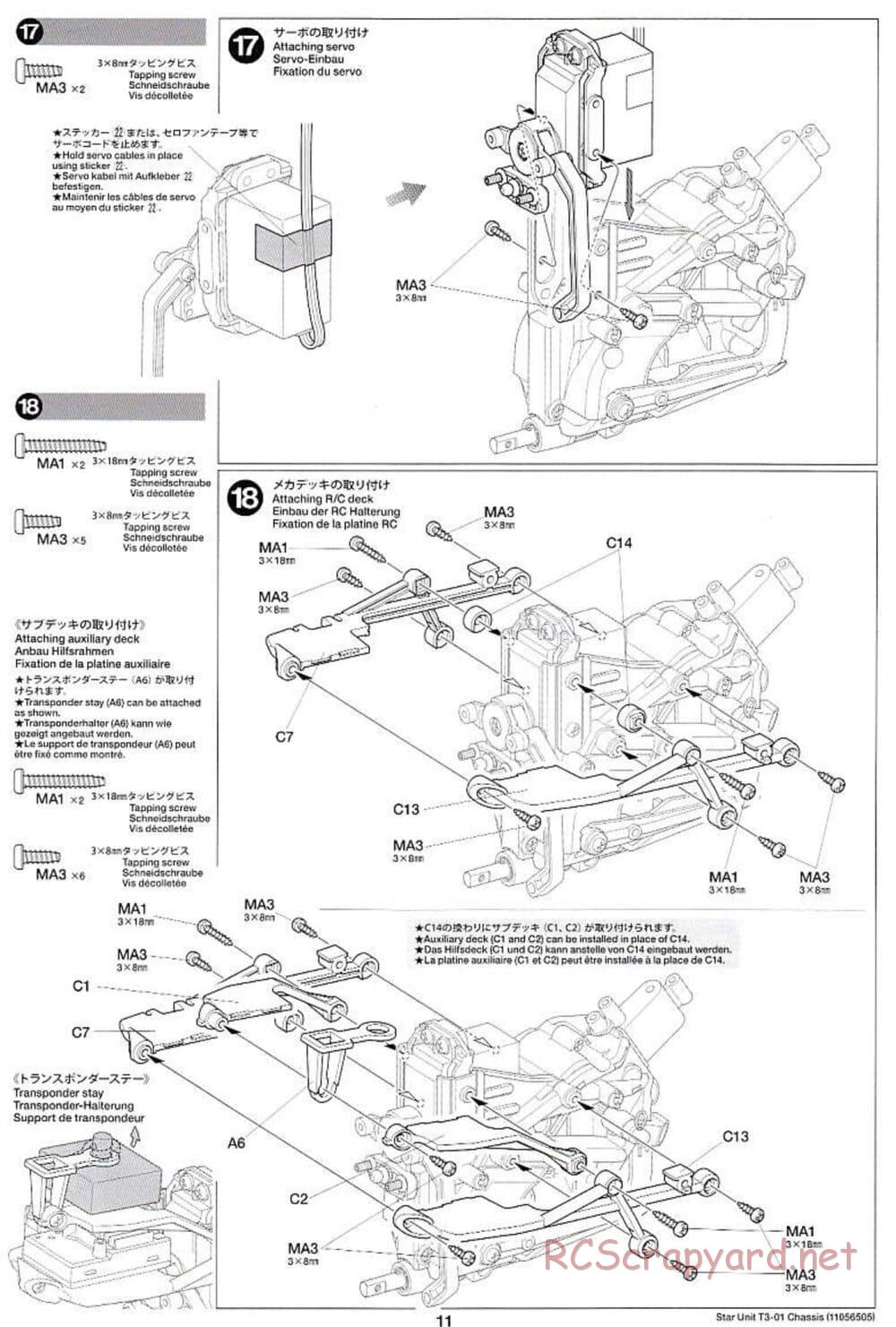 Tamiya - T3-01 Chassis - Manual - Page 11