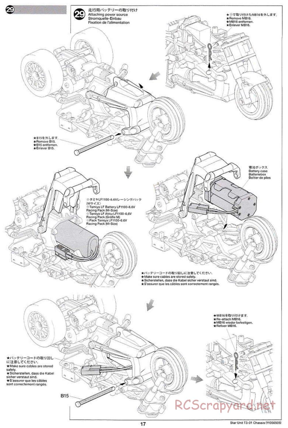 Tamiya - T3-01 Chassis - Manual - Page 17