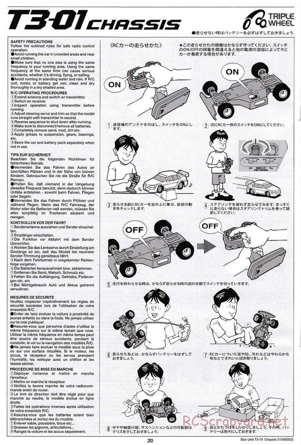 Tamiya - T3-01 Chassis - Manual - Page 20