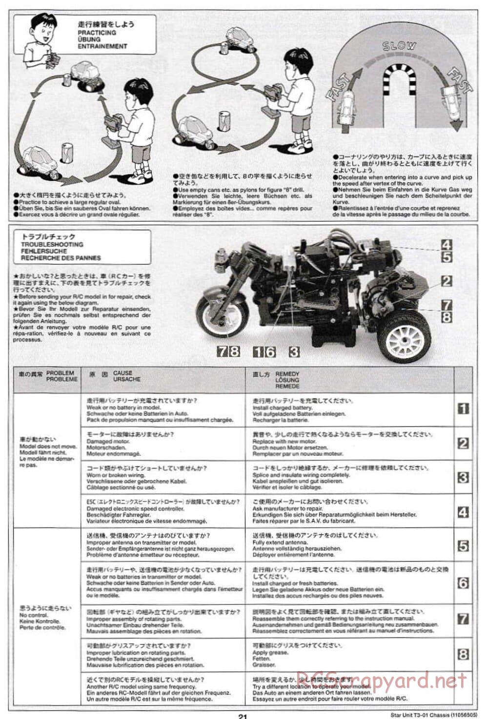 Tamiya - T3-01 Chassis - Manual - Page 21