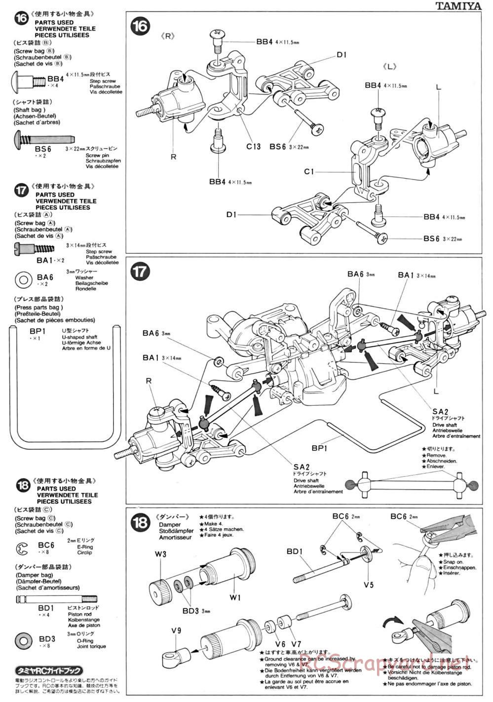 Tamiya - TA-01 Chassis - Manual - Page 6