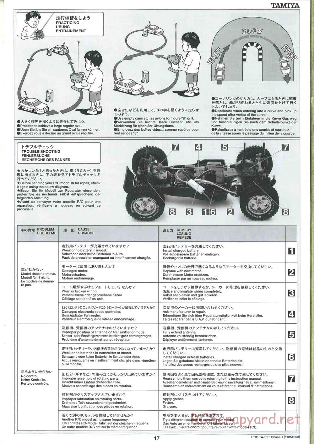 Tamiya - TA-02T Chassis - Manual - Page 17