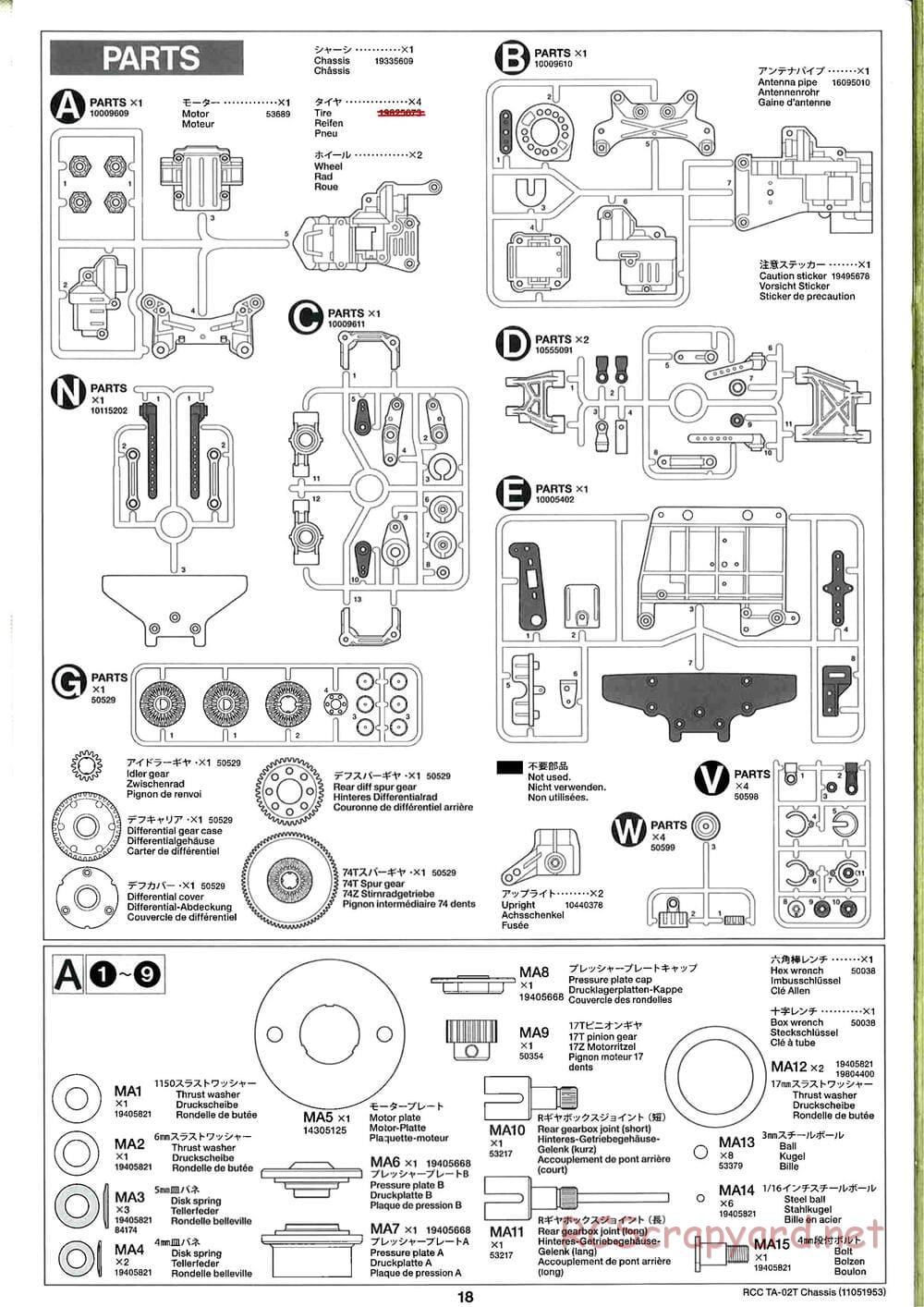Tamiya - TA-02T Chassis - Manual - Page 18