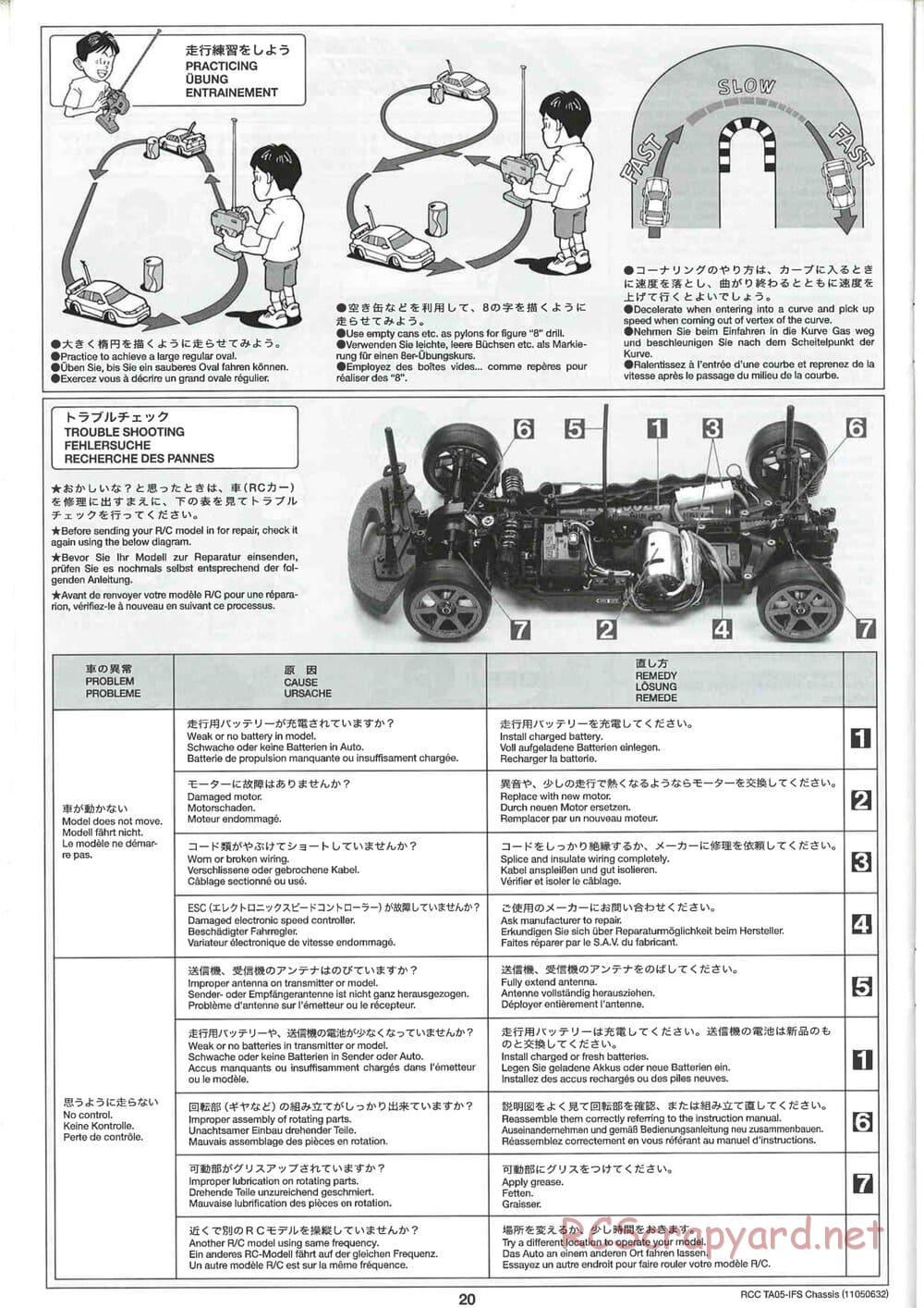 Tamiya - TA05-IFS Chassis - Manual - Page 20