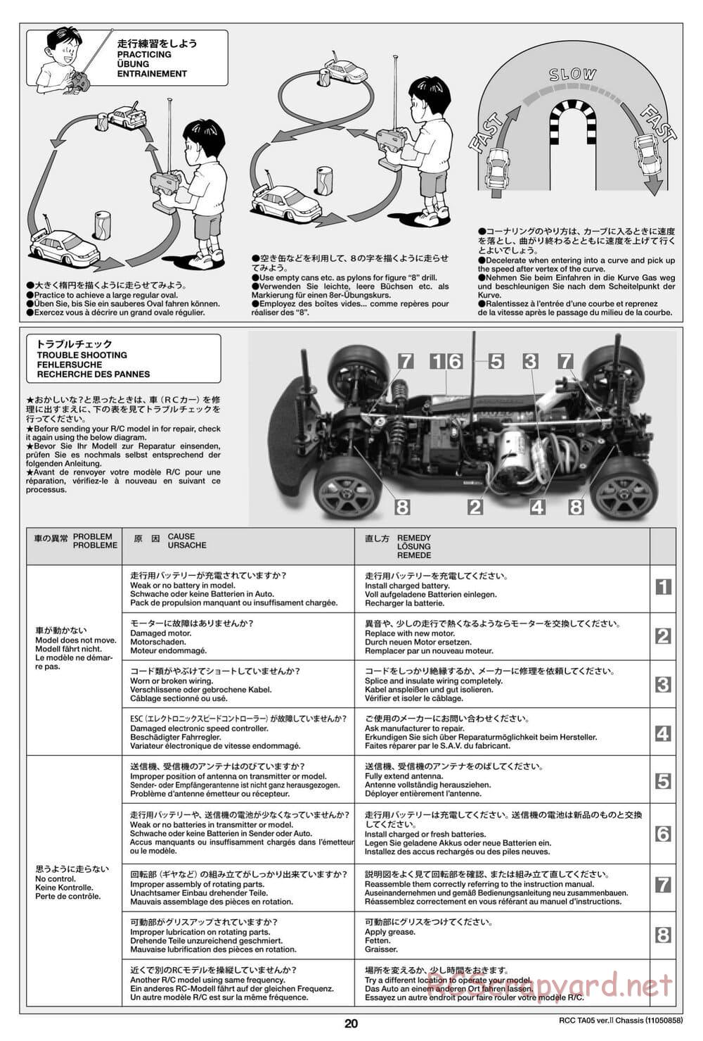 Tamiya - TA05 Ver.II Chassis - Manual - Page 20