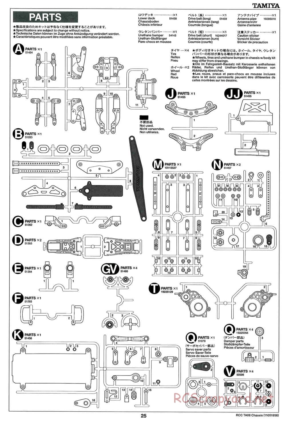 Tamiya - TA06 Chassis - Manual - Page 25