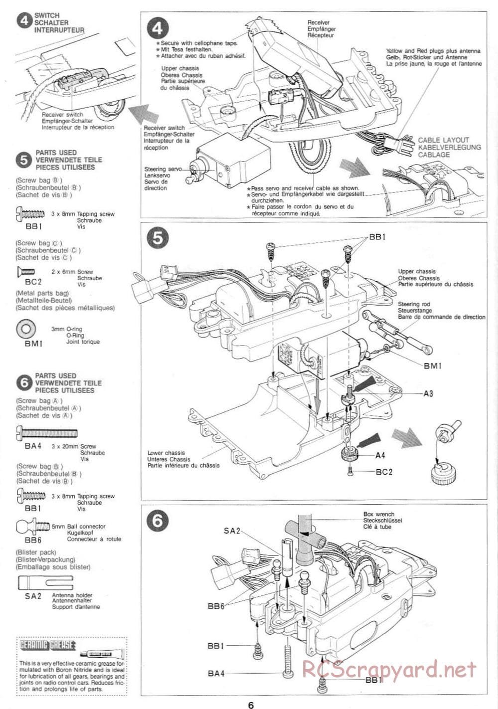 Tamiya - TamTech - On-Road Chassis - Manual - Page 6
