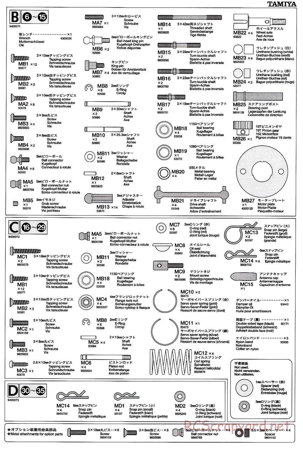 Tamiya - TB-02 Chassis - Manual - Page 22