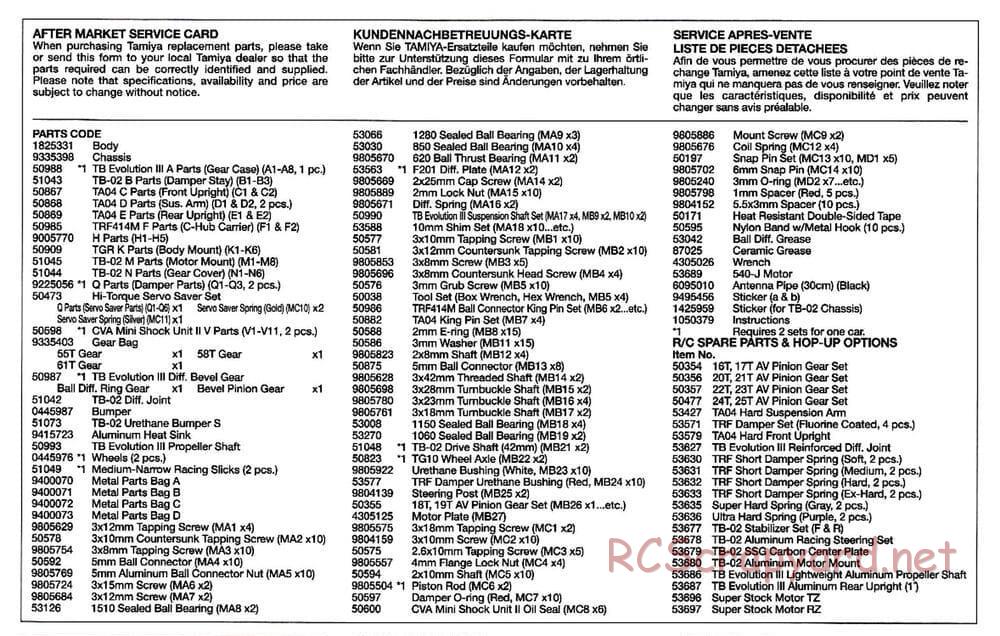 Tamiya - TB-02 Chassis - Manual - Page 23