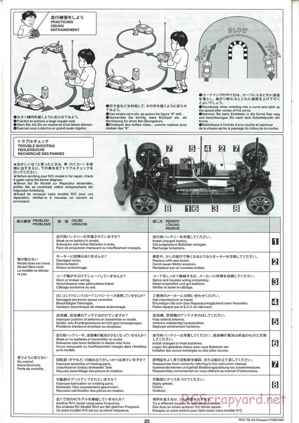 Tamiya - TB-03 Chassis - Manual - Page 20