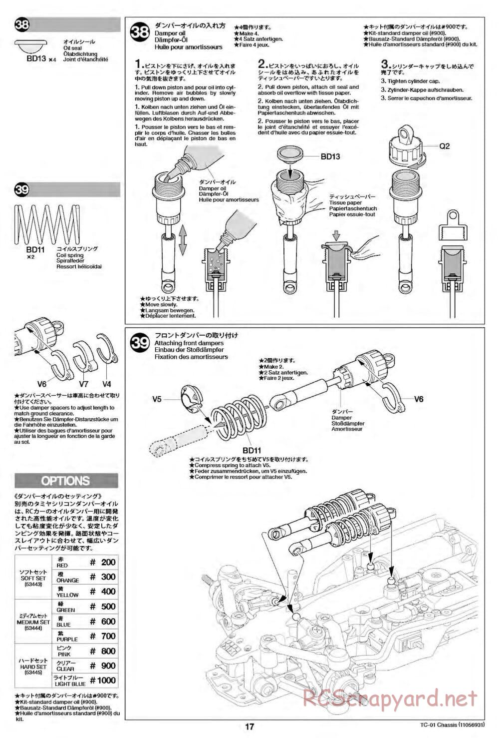 Tamiya - TC-01 Chassis - Manual - Page 17
