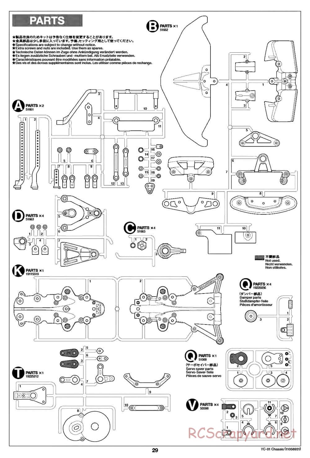 Tamiya - TC-01 Chassis - Manual - Page 29
