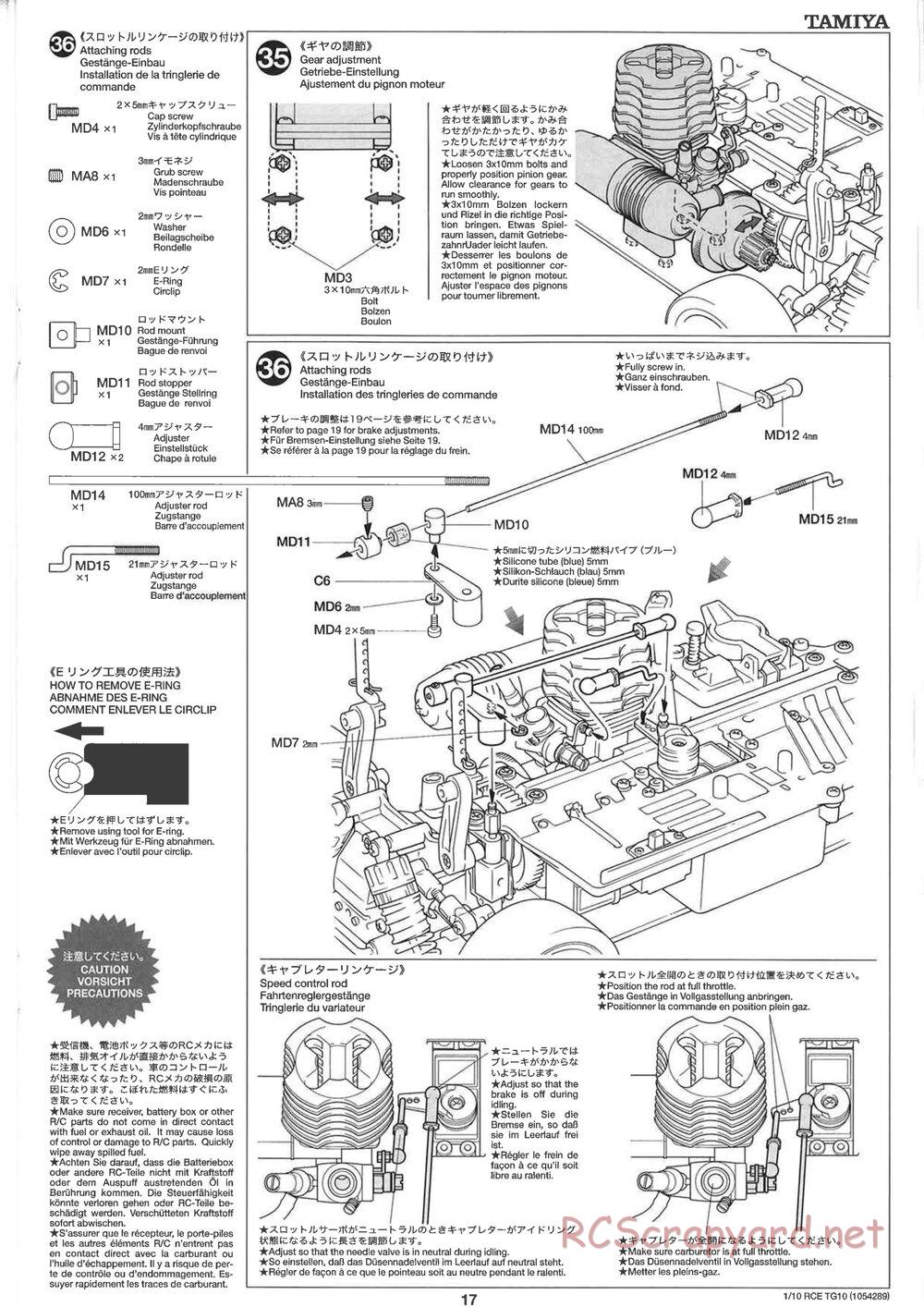 Tamiya - TG10 Mk.1 Chassis - Manual - Page 17