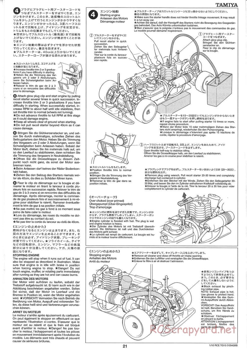 Tamiya - TG10 Mk.1 Chassis - Manual - Page 21
