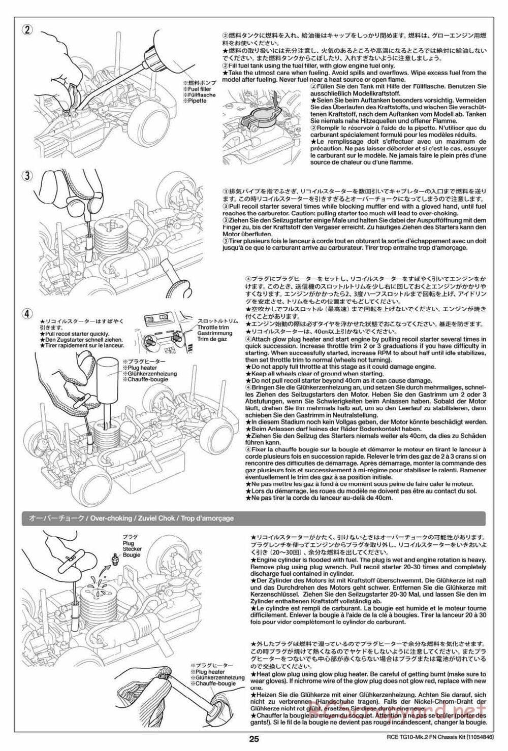 Tamiya - TG10 Mk.2 FN Chassis - Manual - Page 25