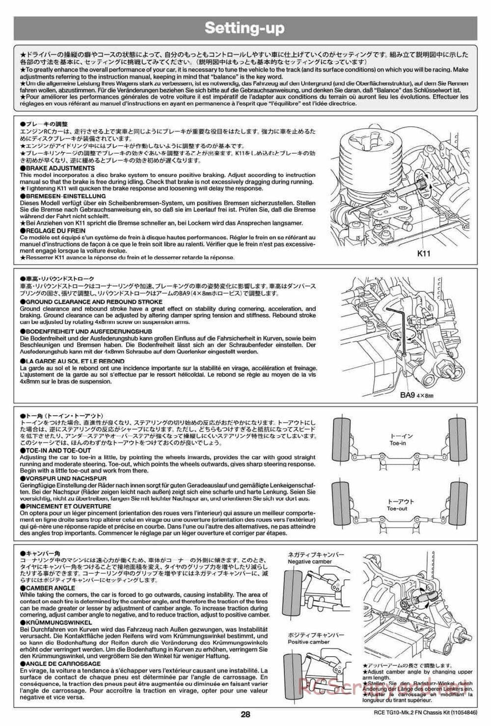 Tamiya - TG10 Mk.2 FN Chassis - Manual - Page 28