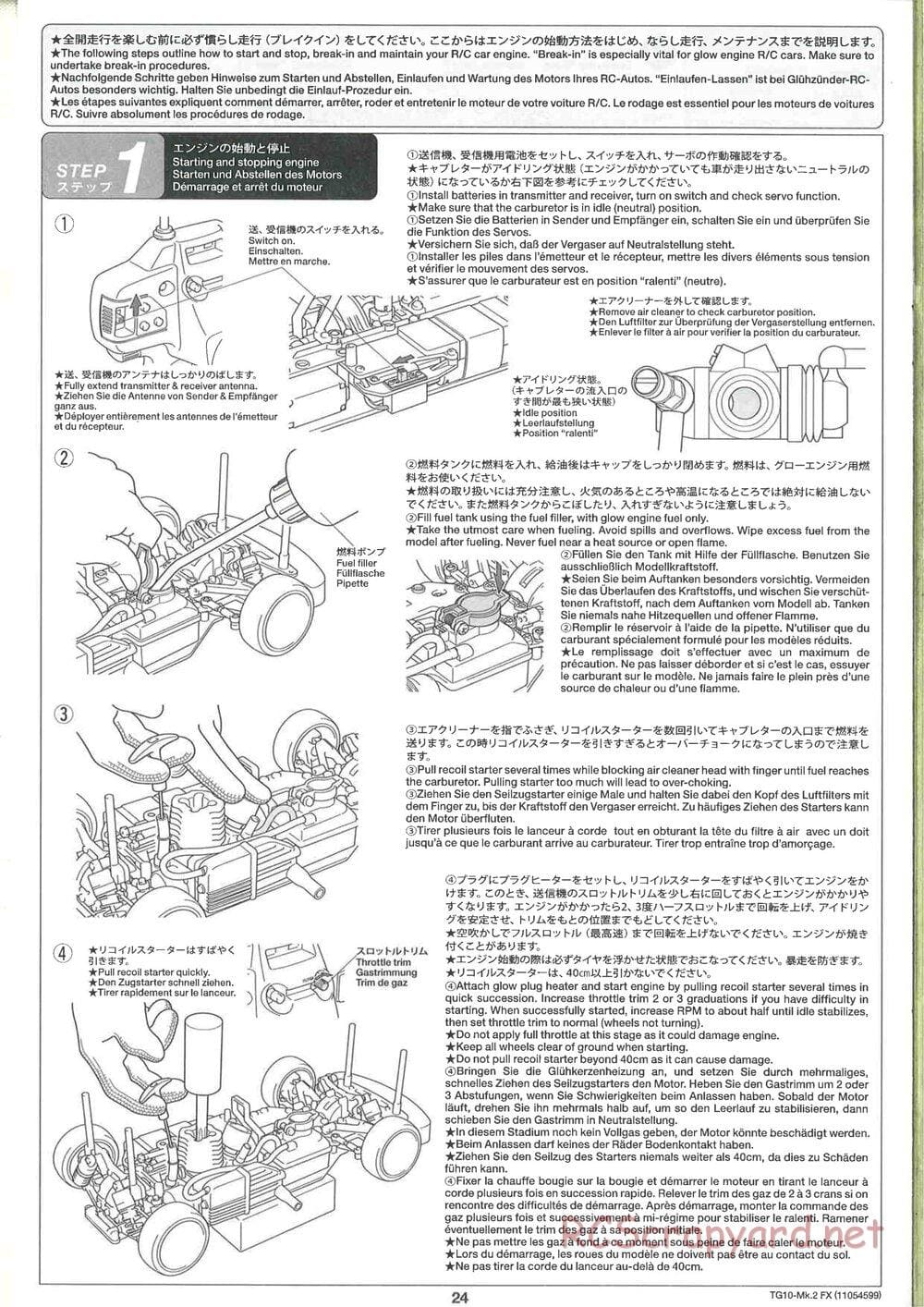 Tamiya - TG10 Mk.2 FX Chassis - Manual - Page 24