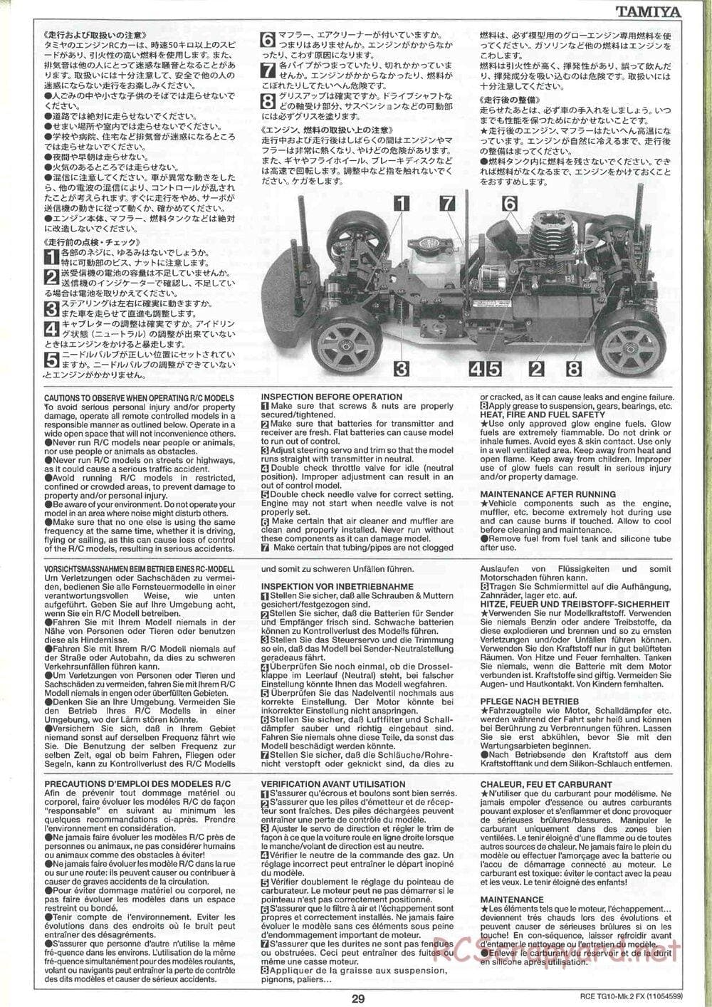 Tamiya - TG10 Mk.2 FX Chassis - Manual - Page 29