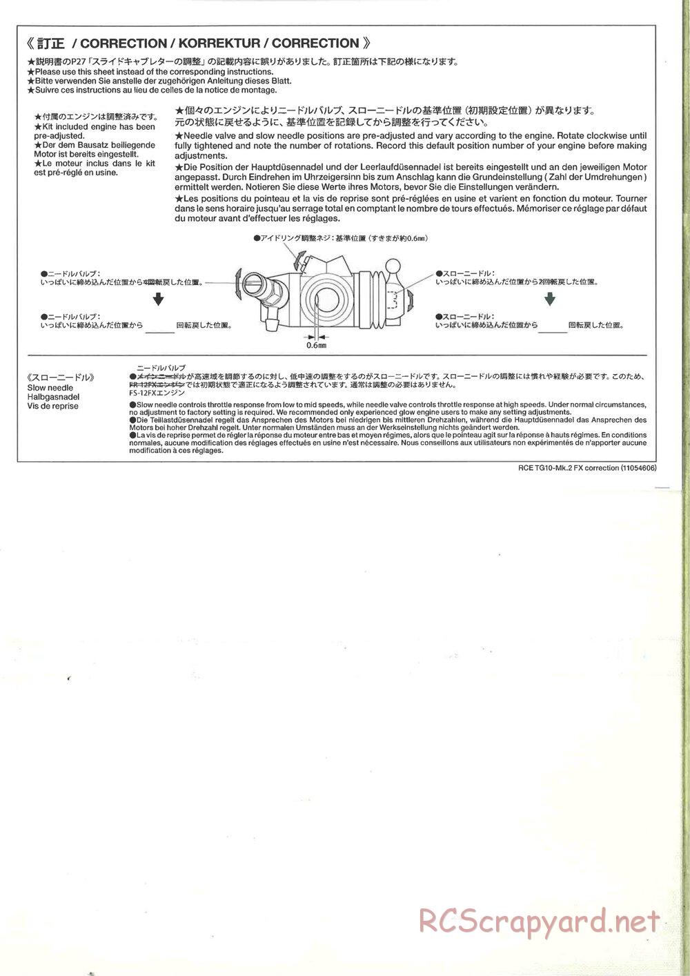 Tamiya - TG10 Mk.2 FX Chassis - Manual - Page 37