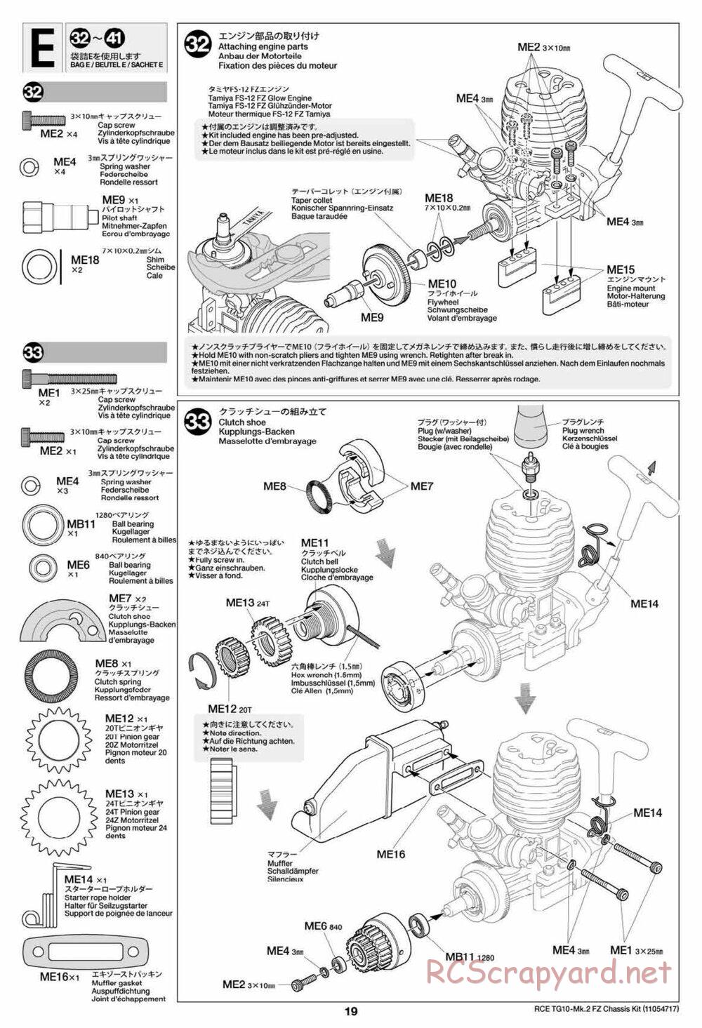 Tamiya - TG10 Mk.2 FZ Chassis - Manual - Page 19