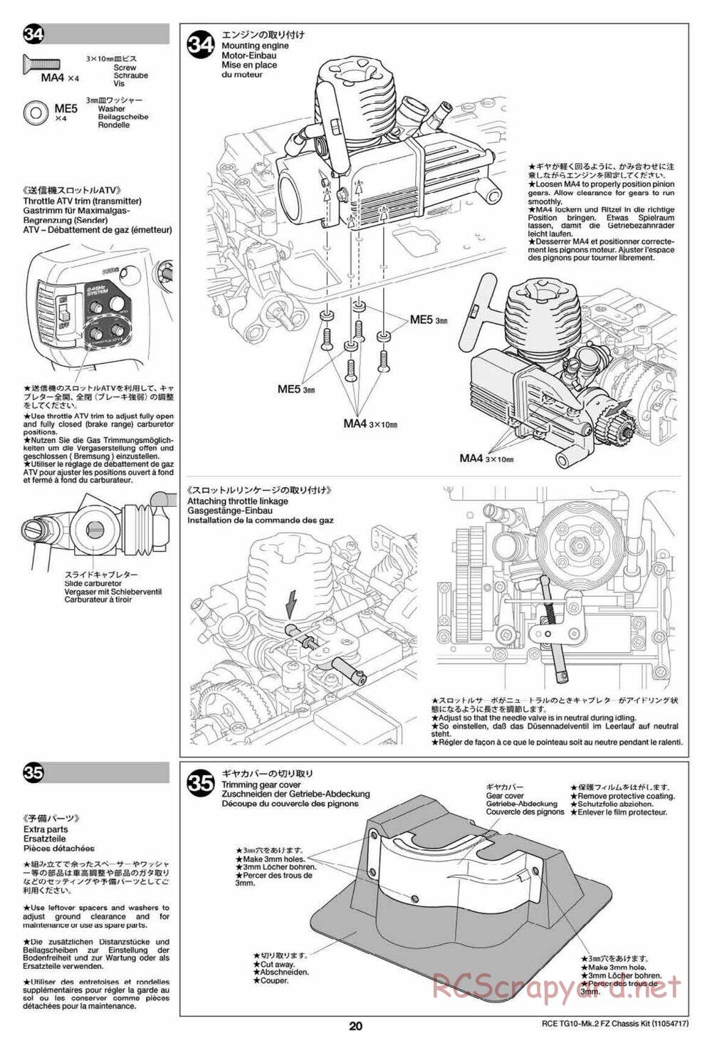 Tamiya - TG10 Mk.2 FZ Chassis - Manual - Page 20