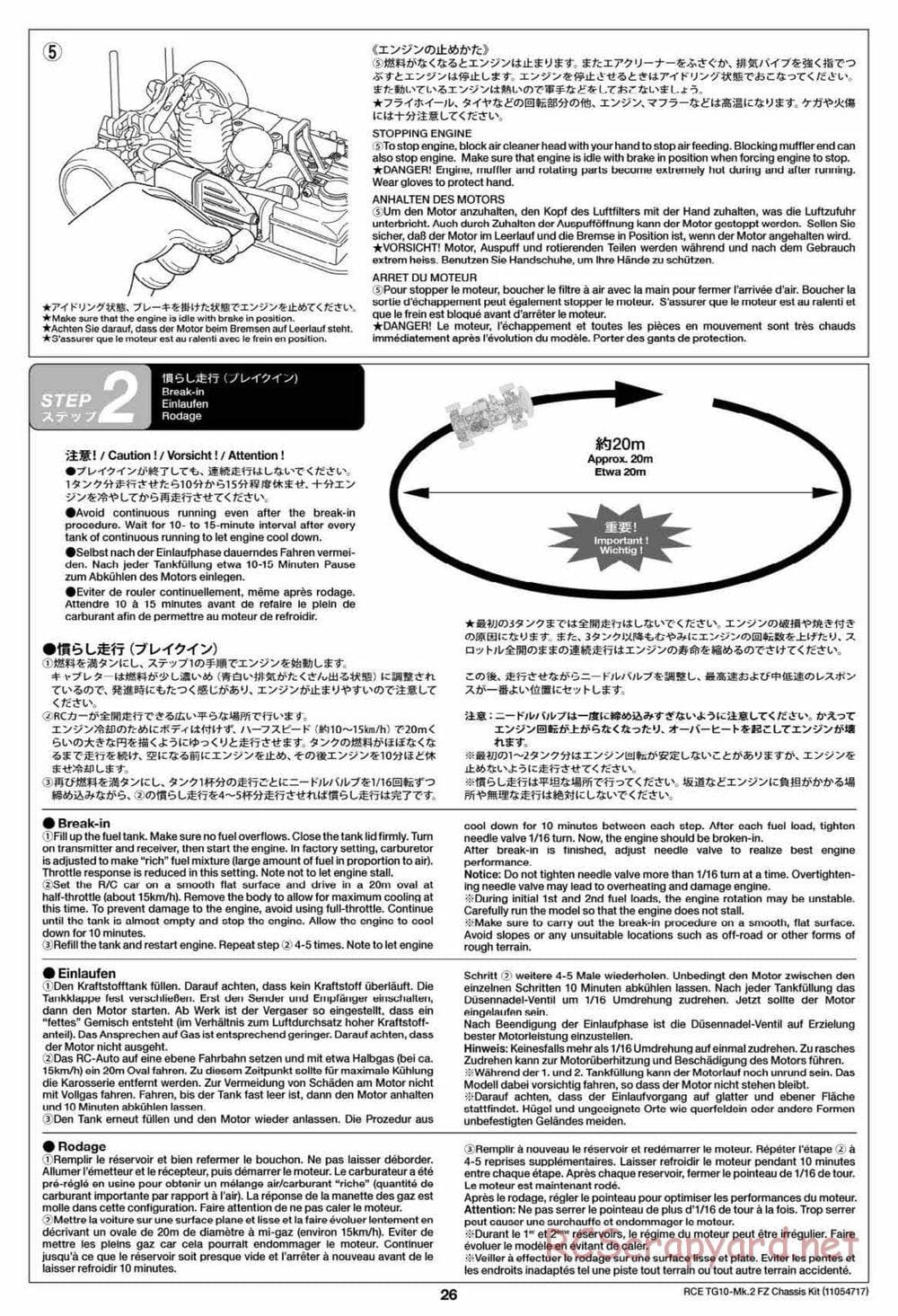Tamiya - TG10 Mk.2 FZ Chassis - Manual - Page 26