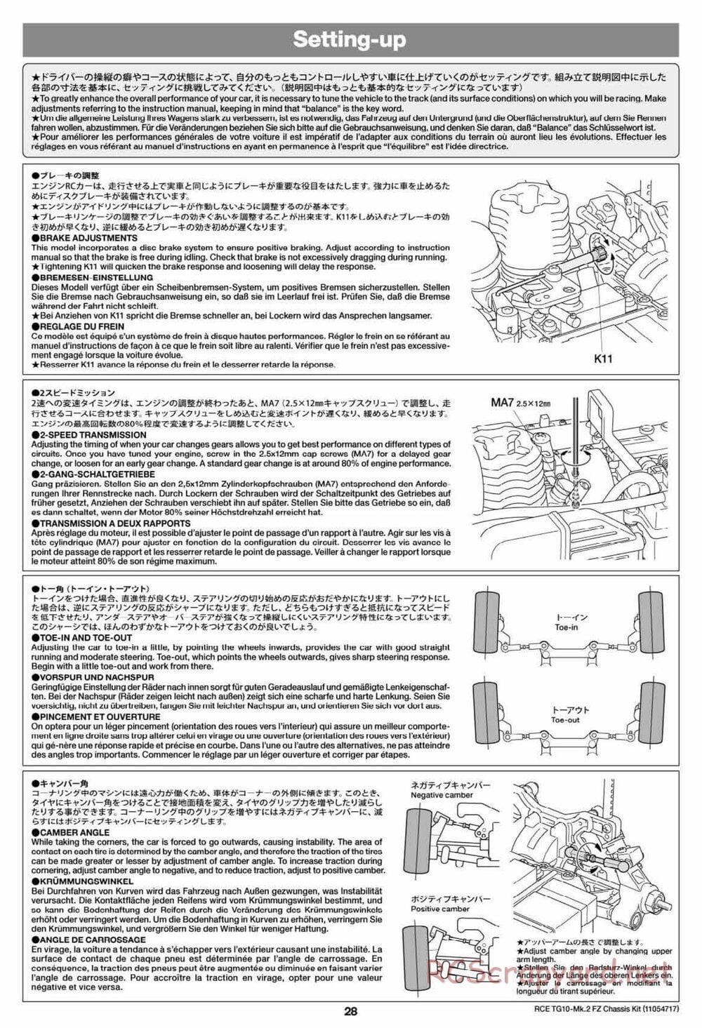 Tamiya - TG10 Mk.2 FZ Chassis - Manual - Page 28