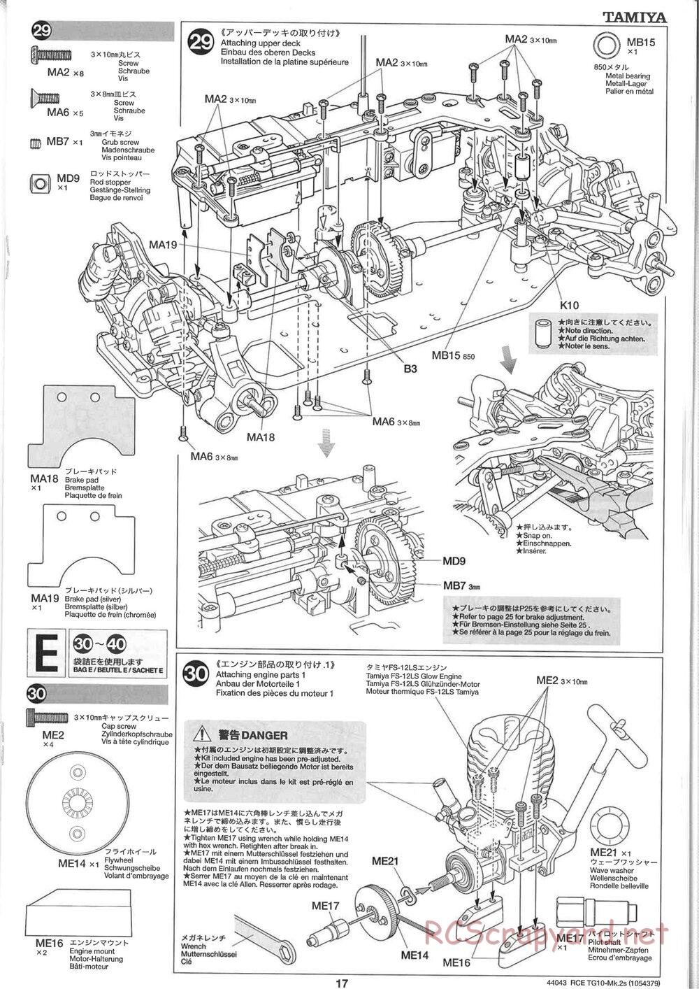 Tamiya - TG10 Mk.2s Chassis - Manual - Page 18
