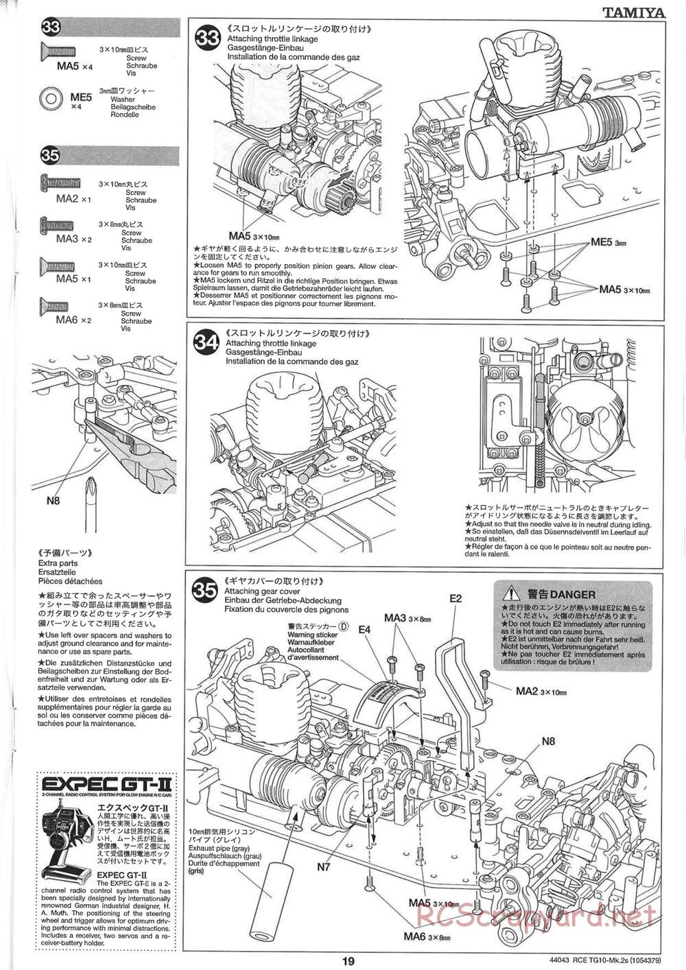 Tamiya - TG10 Mk.2s Chassis - Manual - Page 20