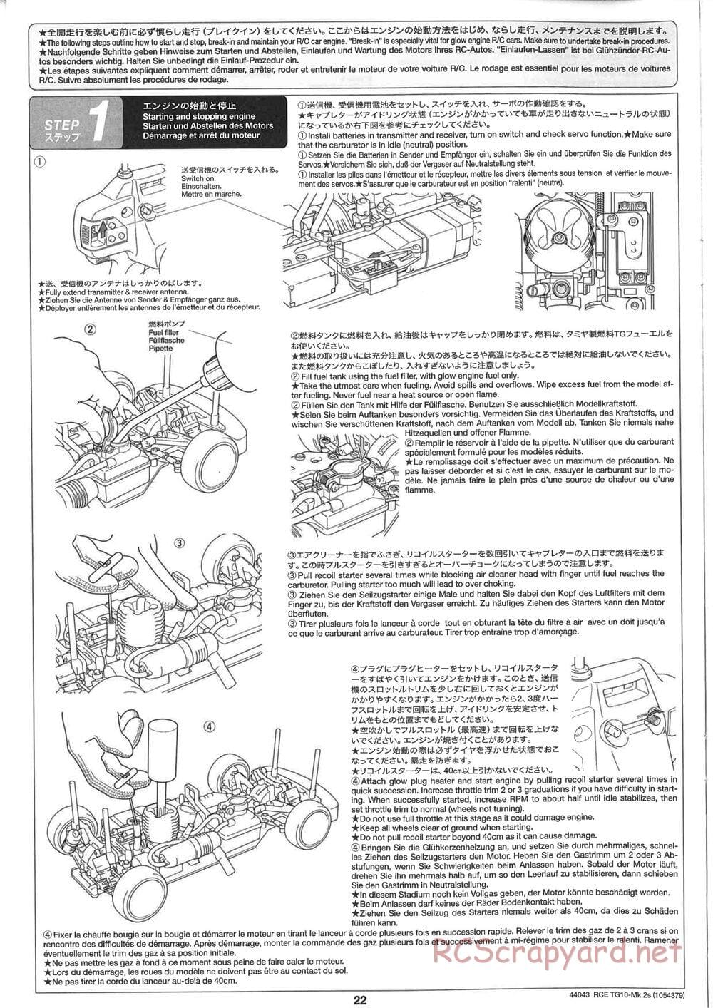 Tamiya - TG10 Mk.2s Chassis - Manual - Page 23