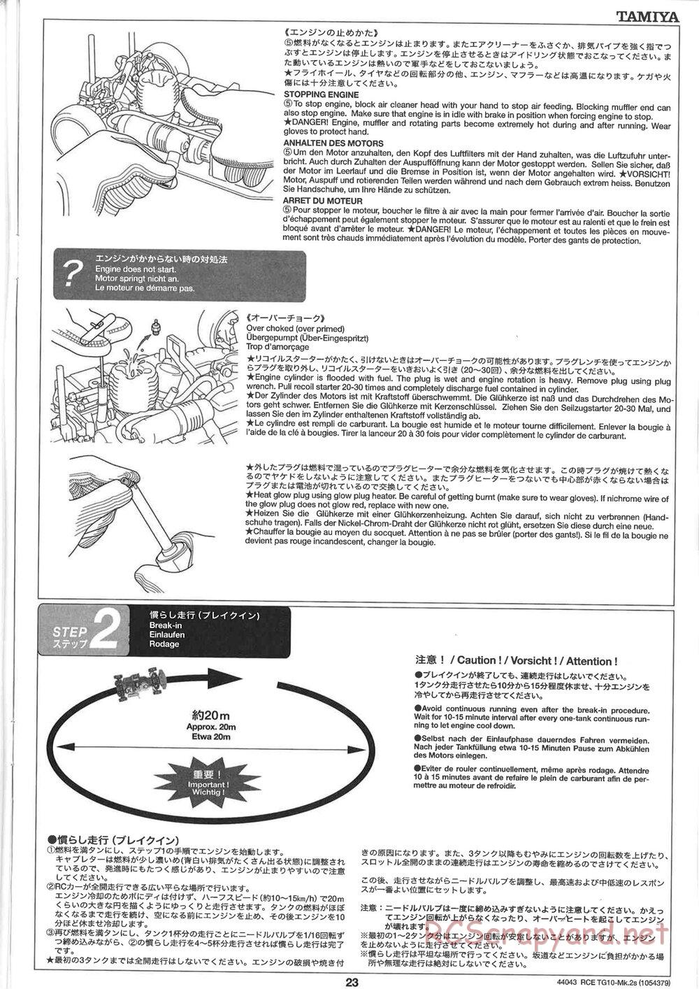 Tamiya - TG10 Mk.2s Chassis - Manual - Page 24