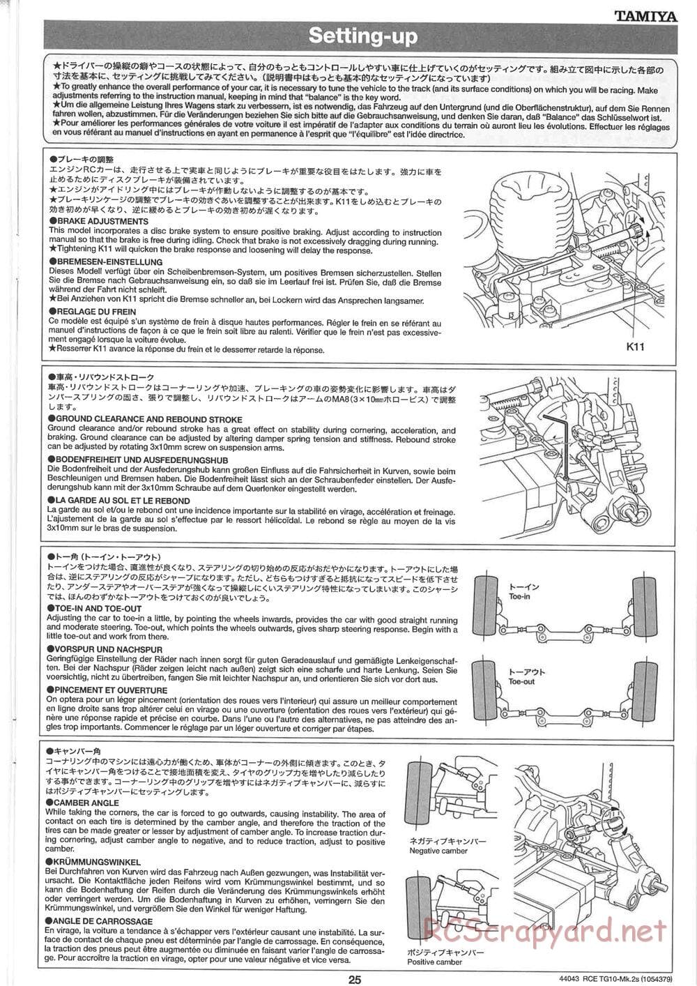 Tamiya - TG10 Mk.2s Chassis - Manual - Page 26