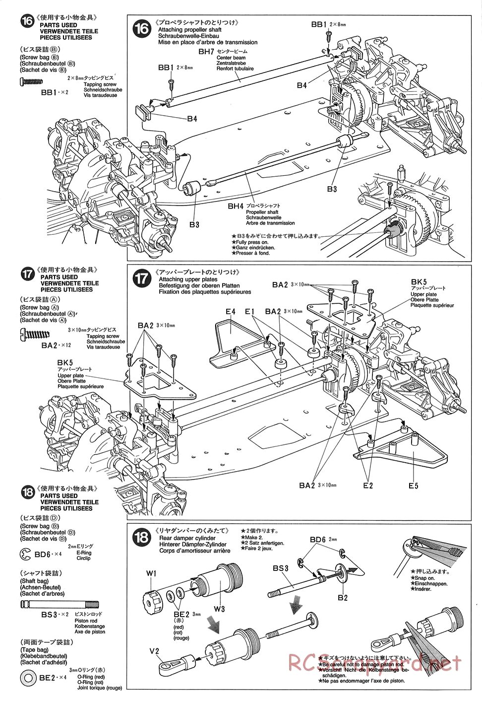 Tamiya - TGX Mk.1 Chassis - Manual - Page 10