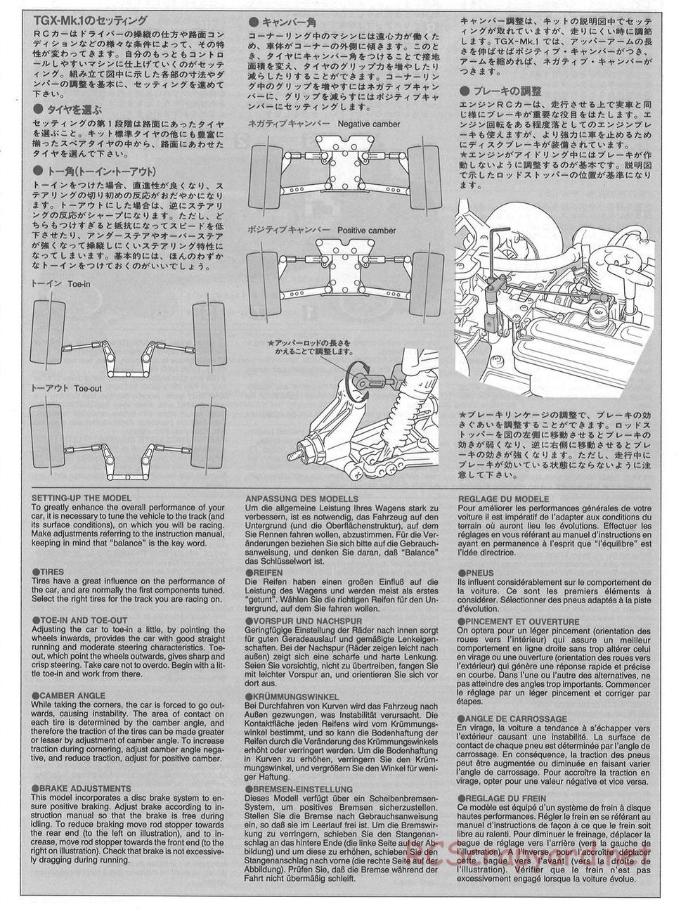 Tamiya - TGX Mk.1 Chassis - Manual - Page 22