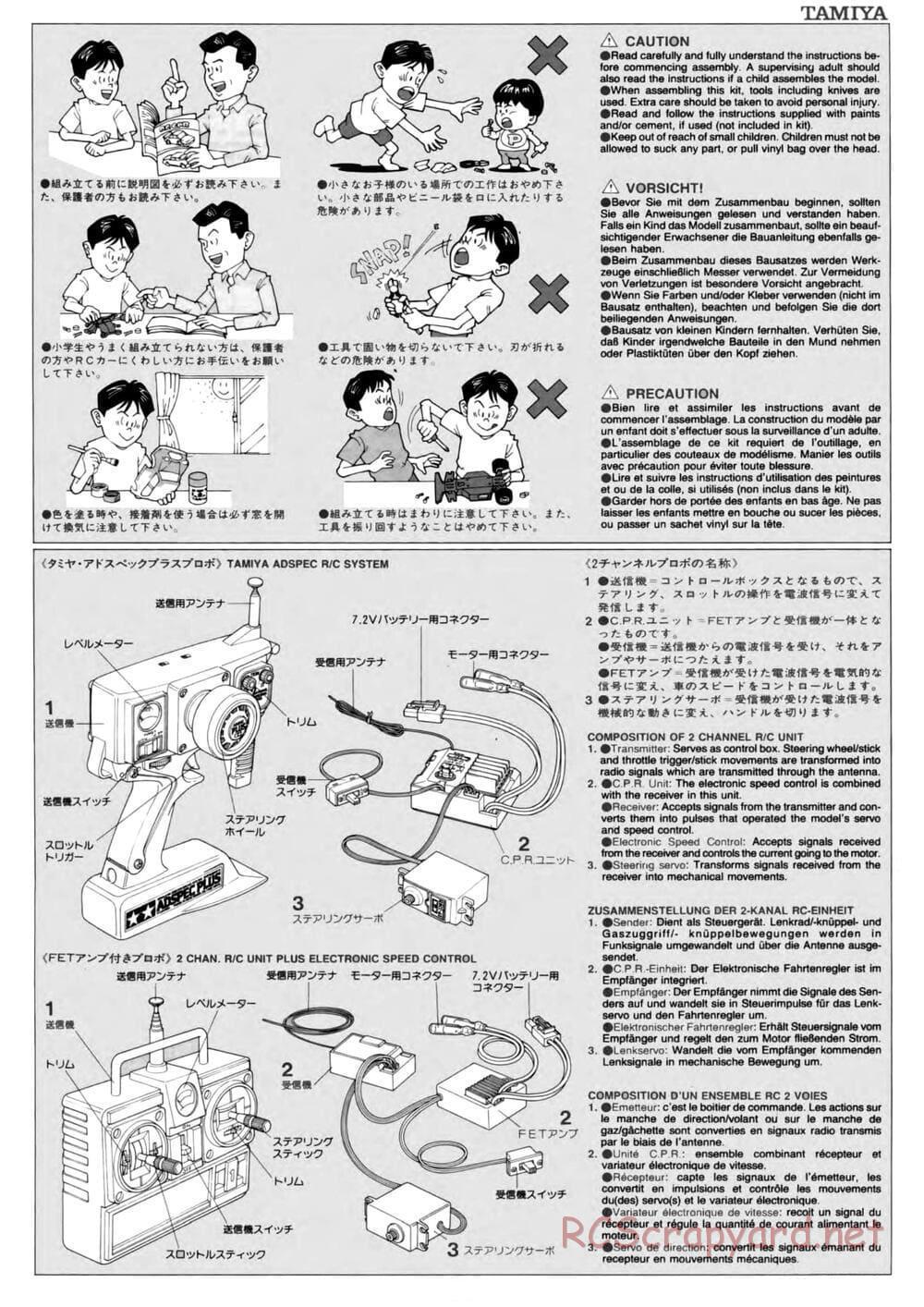Tamiya - TL-01 Chassis - Manual - Page 3