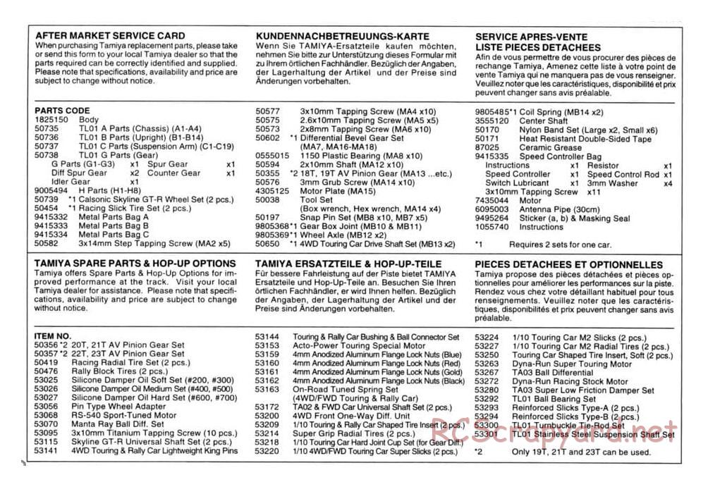Tamiya - TL-01 Chassis - Manual - Page 19