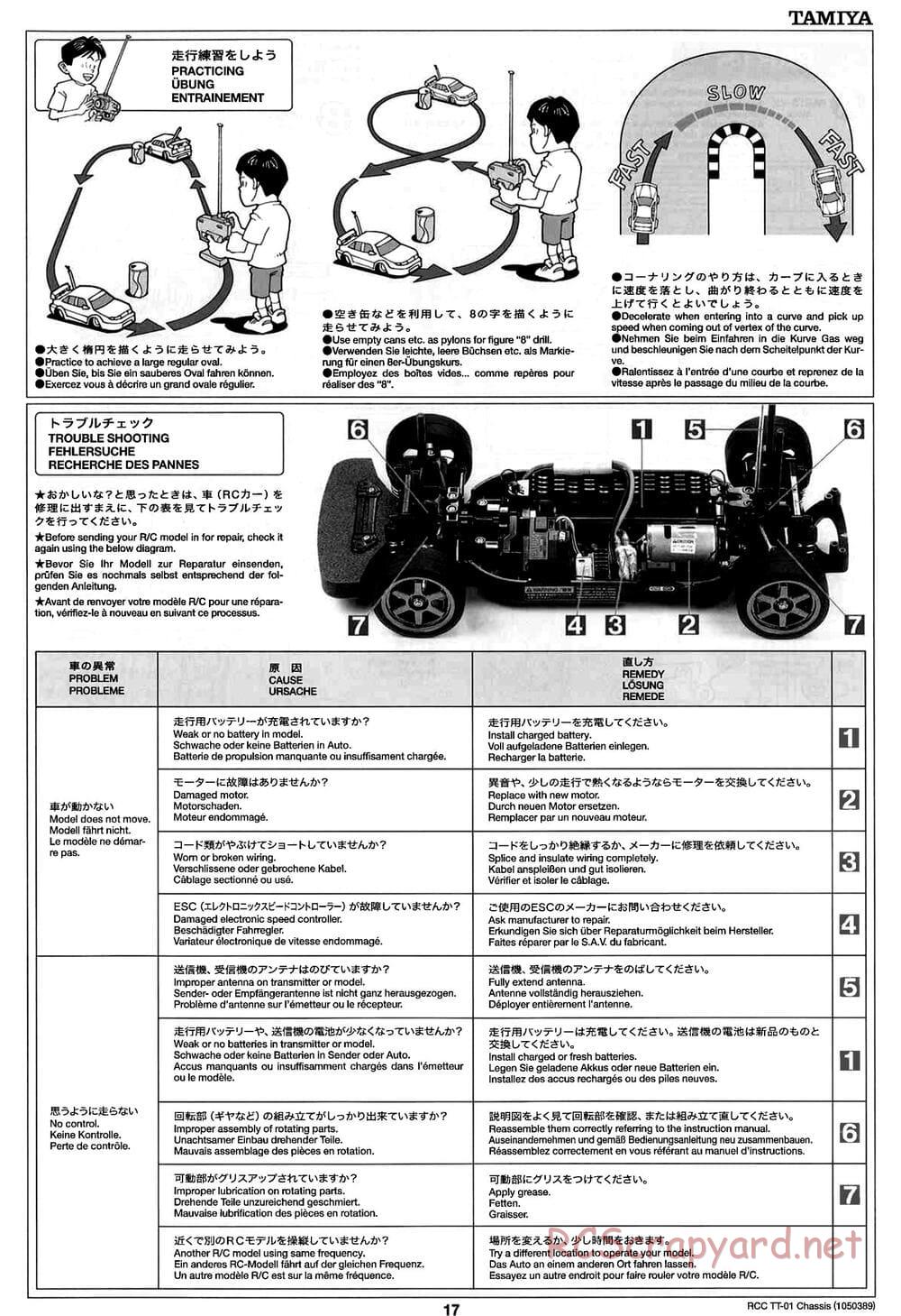 Tamiya - TT-01 Chassis - Manual - Page 17